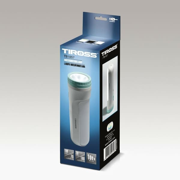 TIROSS LADATTAVA LED-TASKULAMPPU 1W LED COB TS1857