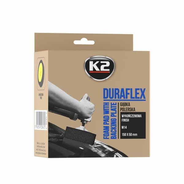 K2 M14 VIIMEISTELYSIENI, PEHMEÄ. DURAFLEX - MUSTA KIillotussieni M14 KIERRE