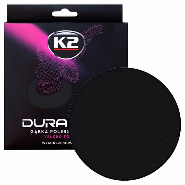 K2 AFSLUTNINGSSVAMP, BLØD. DURAFLEX - SORT SVAMP MED VELCRO