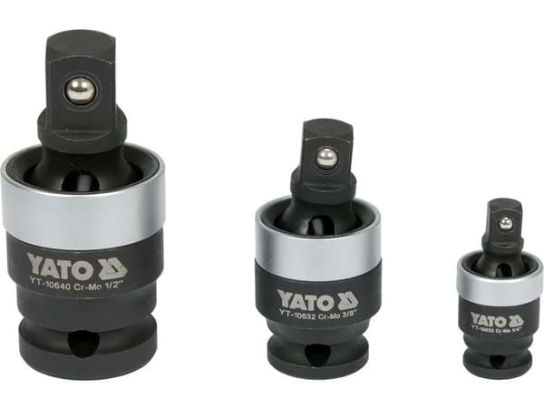 YATO IMPACT BALL JOINT set 1/4" 3/8" 1/2"