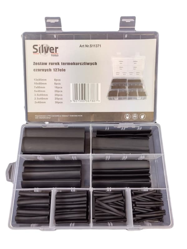 SILVER HEAT SHRINK SHIRT 127 st. SVART