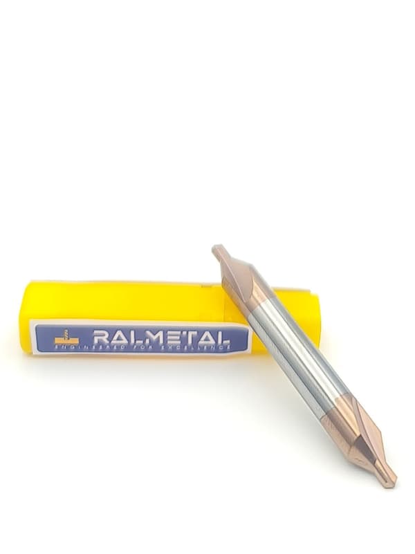 VHM centerbor, TiSiN hårdmetal, 8x3 mm, 55 HRC