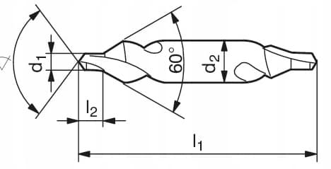 VHM-keskipora, TiSiN-kovametalli, 4x1 mm, 55 HRC