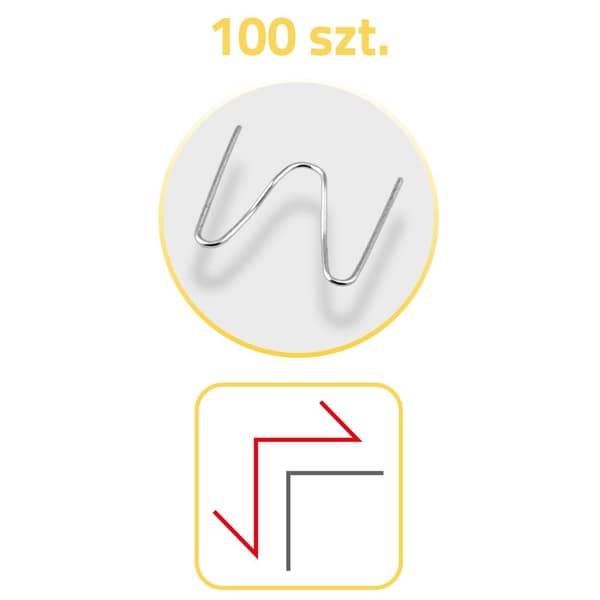 Klammer till plastsvetsmaskin 100 st typ B Humberg