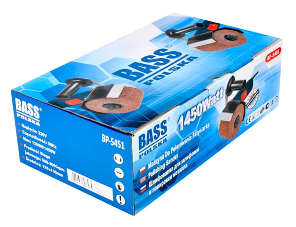 1450 W satinsliber, rullepolermaskine