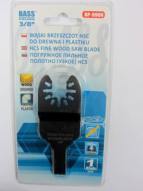 Savklinge til træ og plast 3/8", HCS