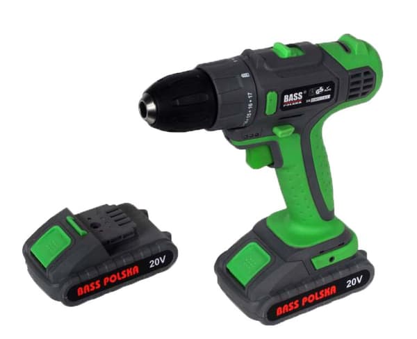Sladdlös skruvmejsel 20 V, Li-Ion + 2 batterier