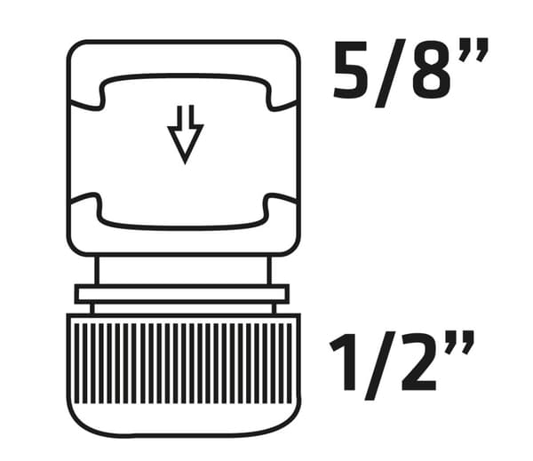 1/2"-5/8" kaksoismateriaalista läpivientiliitin, 30 kpl, näyttölaatikko