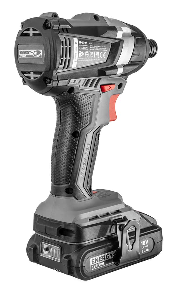 Borstlös sladdlös slagdrivare Energy+ 18V, Li-Ion, utan batteri