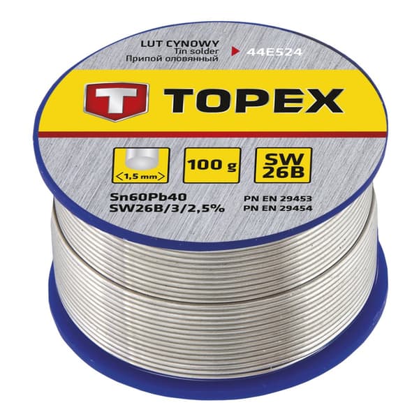 Loddetin 60% Sn, tråd 1,5 mm, 100 g
