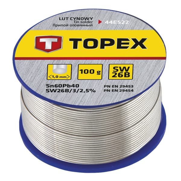 Tennlod 60% Sn, tråd 1,0 mm, 100 g