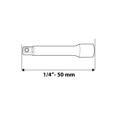 1/4" förlängning, 50 mm
