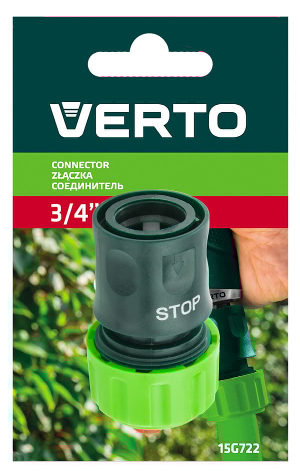 STOP 3/4" stik, enkelt materiale