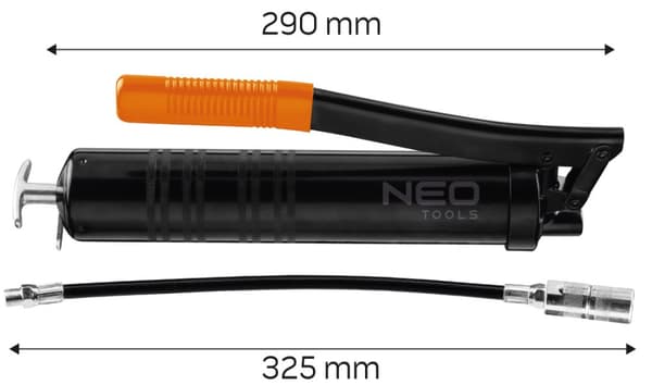 400cc:n vipurasvapistooli 8 x 300 mm letkulla (10000 Psi)