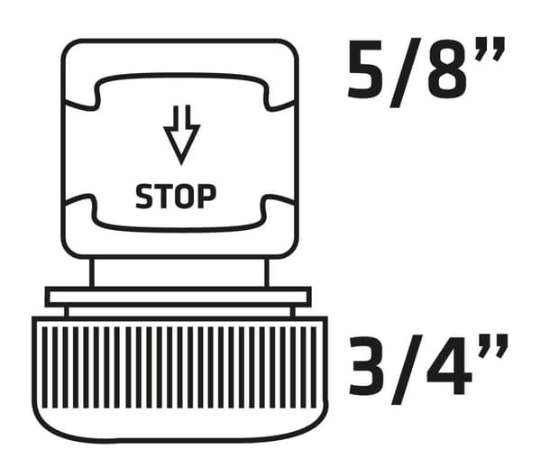 STOP stik 3/4", dobbelt materiale, 30 stk.