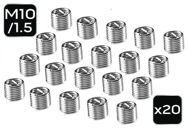 Gängreparationsinsatser M10, 20 st.