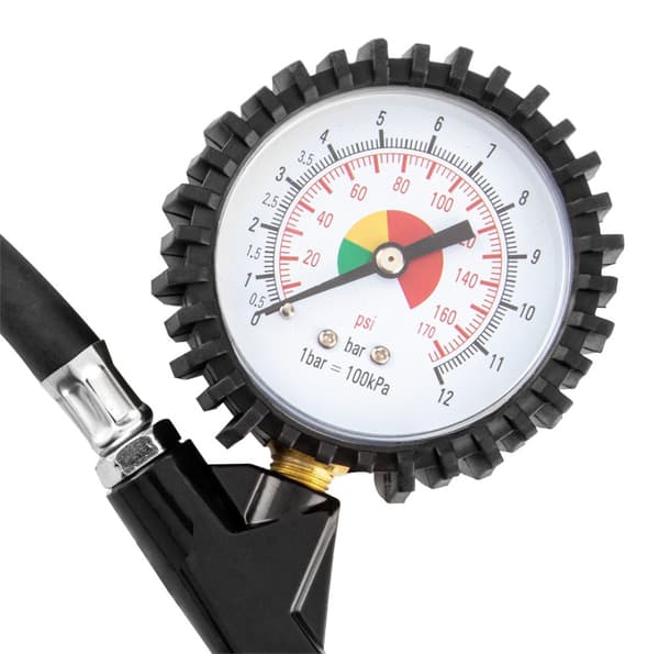 Uppblåsningspistol med tryckmätare 63 mm