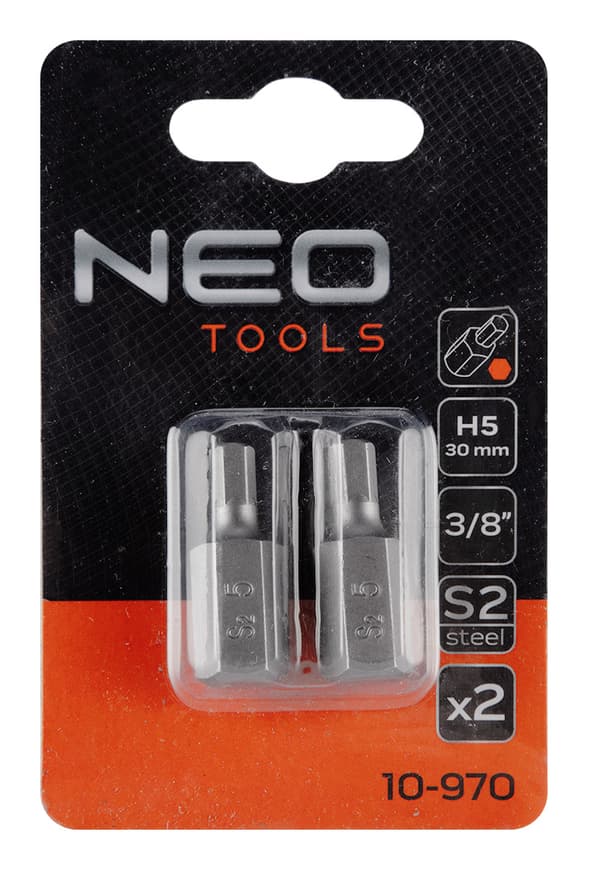 HEX spids 5 x 30 mm, S2 x 2 stk.