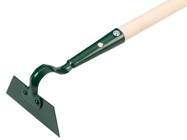 Trapetsformad hacka 14 cm träskaft