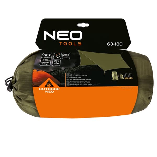 Vandtæt presenning 360 x 290 cm 210T PU3000