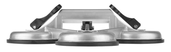 Aluminium tredobbelt glas sugekop, 150 kg