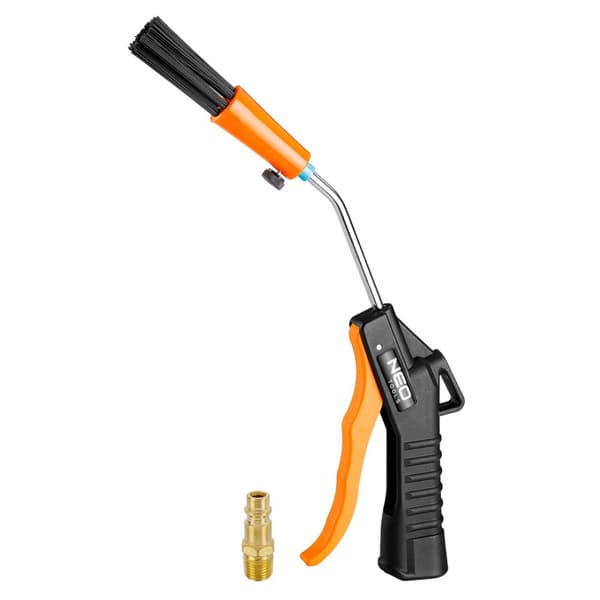 Blæsepistol med børste