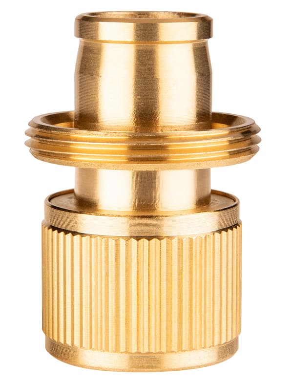 3/4" messing gennemgående stik