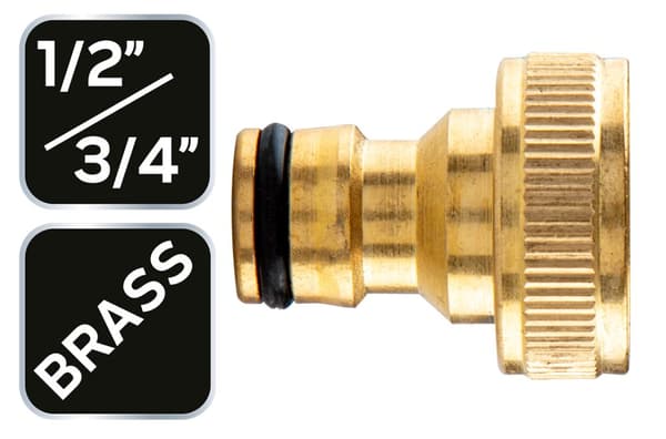Krankoppling 1/2"- 3/4", mässing