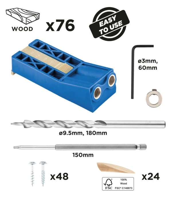 Invisible Connection Kit, 76 stk