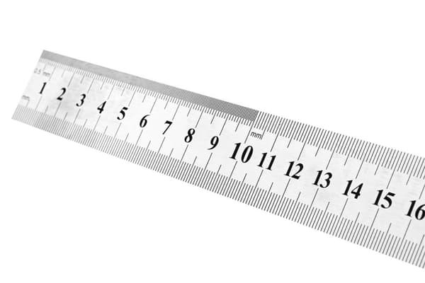 Lineal 50 cm, rustfrit stål