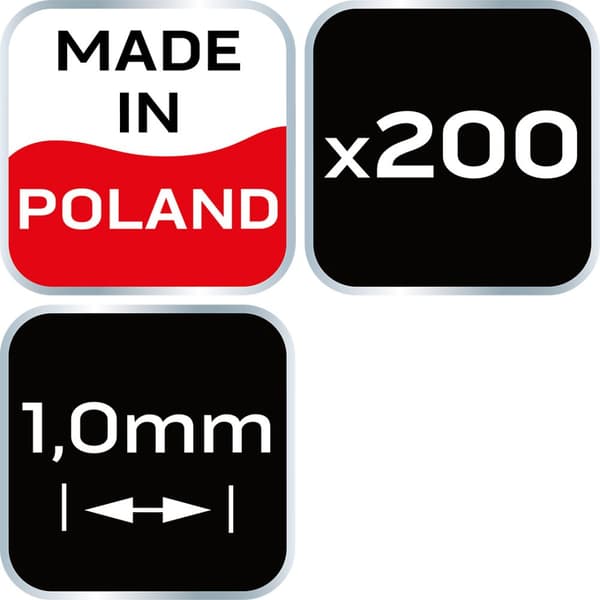 Distanskryss 1 mm, 200 st.