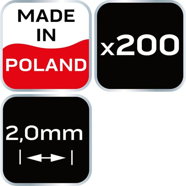 Distanskryss 2,0 mm, 200 st.