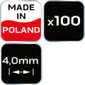 Miniatyrbillede 1 af 8: Afstandskryds med cirkel 4,0 mm, 100 stk.