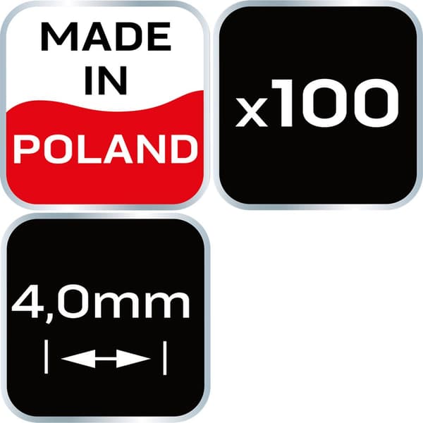 Afstandskryds med cirkel 4,0 mm, 100 stk.