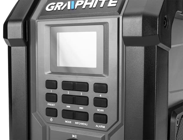 Graphite Energy+ 18V akkuverkkoradio ilman paristoa