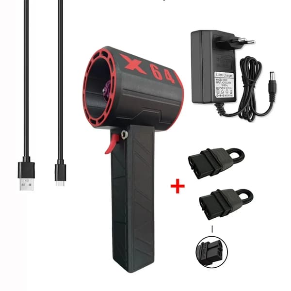 X64 Våldsam Blåsare Handhållen Turbo Jet Fläkt, 1000W Effekt, 1400G Dragkraft,B