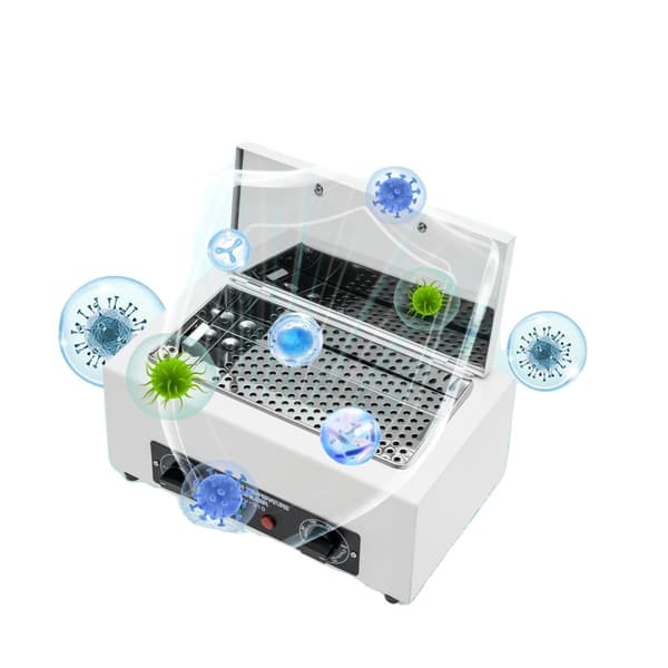 Elektrisk Nagelkonst Sterilisator, 800W Effekt, 360° Svängbart Handtag, Hållbar Konstruktion
