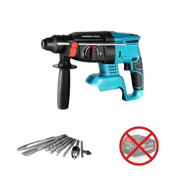 Børsteløs Elektrisk Hammer, 1680W Effekt, 4800ipm Slagfrekvens,EU, B