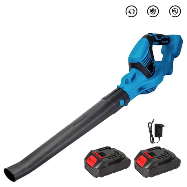 Sähkötuuletin, Tehokas 21V Harjaton Moottori, Korkea Ilmavirta 3.8/min,2xBattery