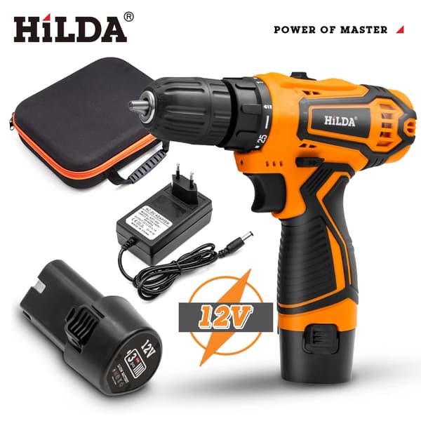 Mini trådløs strømdriver, 21V og 12V muligheder, justerbare momentindstillinger,12v