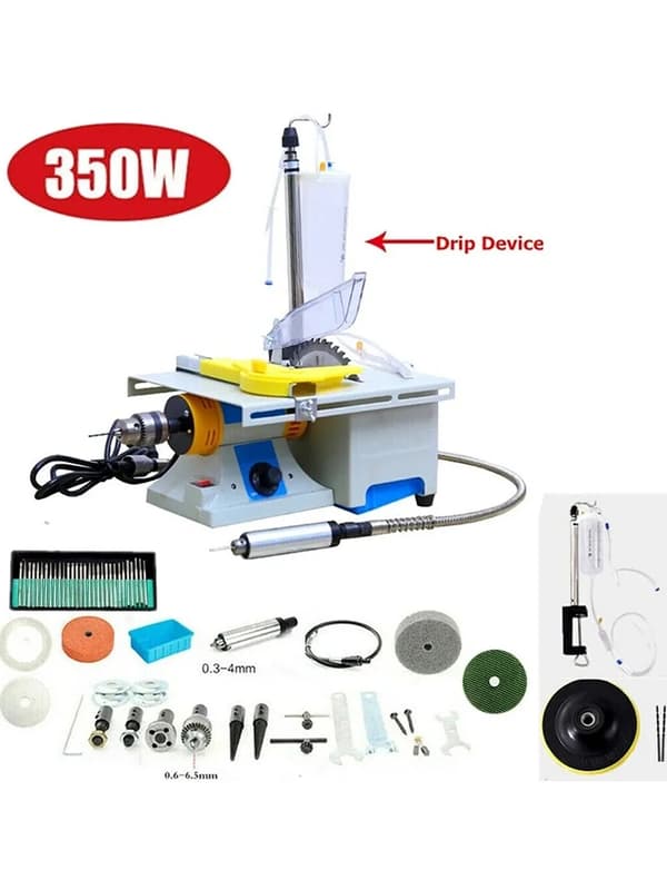 Elektrisk Smykkeslibemaskine, 350W Effekt, 10000 RPM Hastighed,HVID, EU