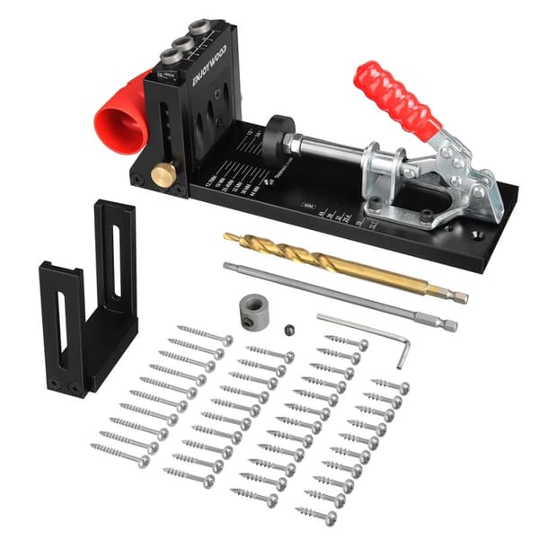 XK4 Pocket Hole Jig Kit, 3-hålsdesign, justerbart klämområde,XK4-A