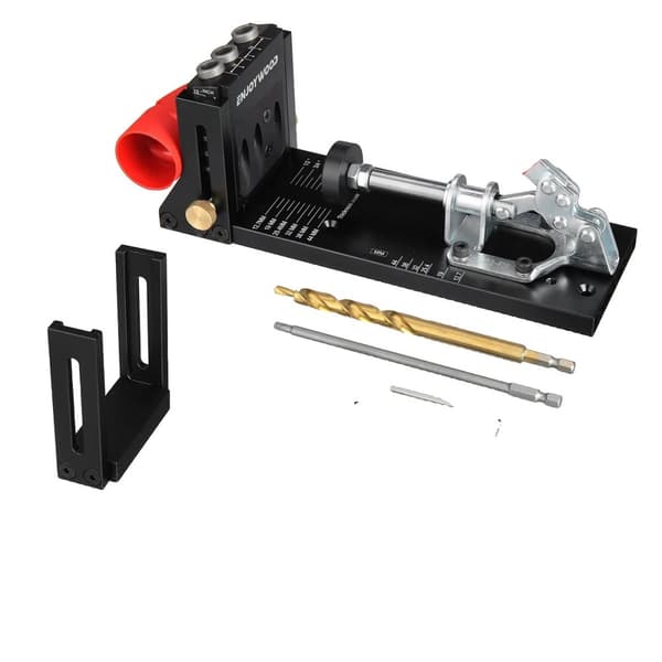XK4 Pocket Hole Jig Kit, 3-hålsdesign, justerbart klämområde,XK4-A