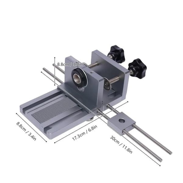 3-i-1 Dowel Borrjigg, Silver, Precision Sidoborrnoggrannhet,Silver