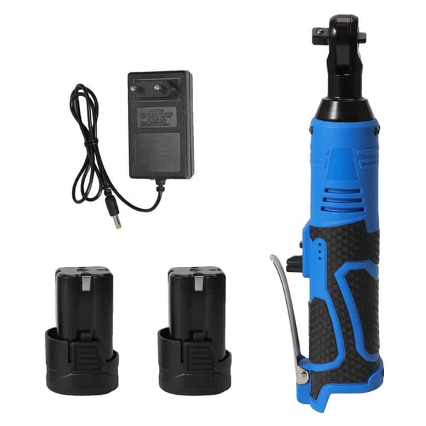 18V Trådløs Slagnøgle, 100N.m Moment, Genopladeligt Batteri med LED Lys,Med 2x batteri