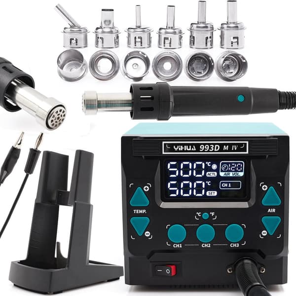 Varmluftsloddestation Yihua 993DM-IV