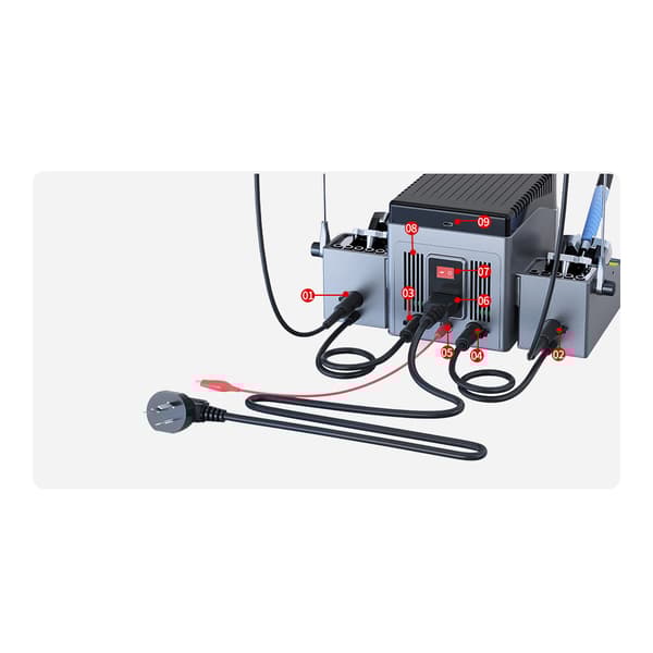 Aixun Dual Precision Loddestation (T210+T115) T420D med 6 spidser (K,S,I) WIFI