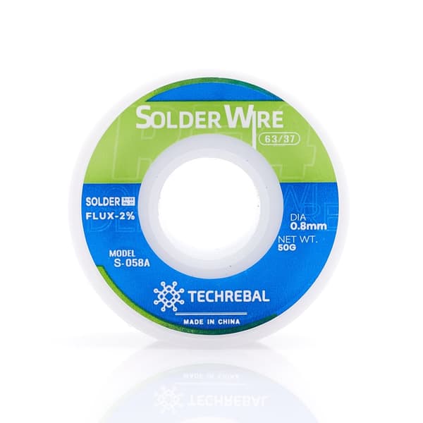 Techrebal Tin S-058 0,8 mm 50 g 63/37 2 % Flux
