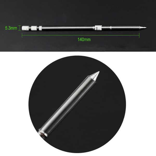 Yihua T12-D24 lödspets 2,4 mm mejsel med inbyggd värmare för T12 lödstation