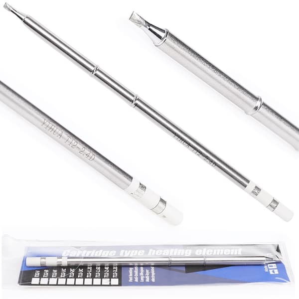 Yihua T12-D24 lödspets 2,4 mm mejsel med inbyggd värmare för T12 lödstation